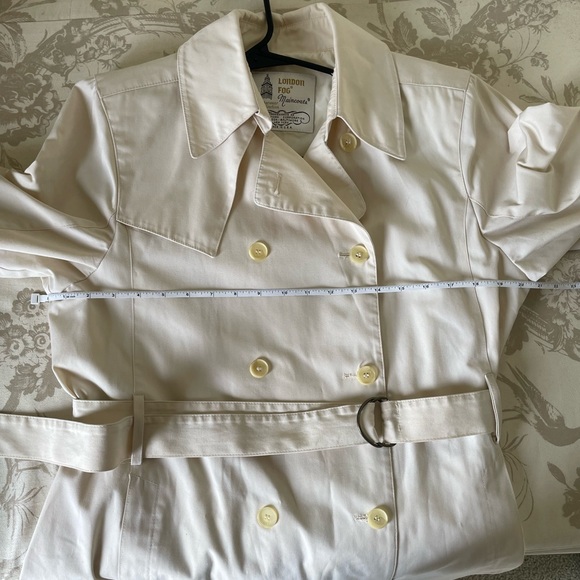 Vintage Women’s London Fog Cream Trench Coat size 12 - Picture 6 of 10